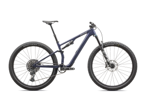 2024 Specialized EPIC 8 Evo Comp Mountain Bike - X-Small, Satin Blue Onyx/Dune White