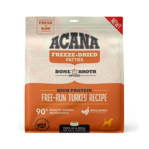 Acana Freeze-Dried Food Free-Run Turkey Recipe Patties for Dogs