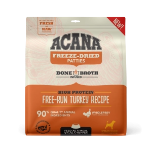 Acana Freeze-Dried Food Free-Run Turkey Recipe Patties for Dogs