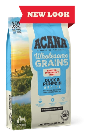 ACANA Singles   Wholesome Grains Limited Ingredient Diet Duck & Pumpkin Recipe Dry Dog Food