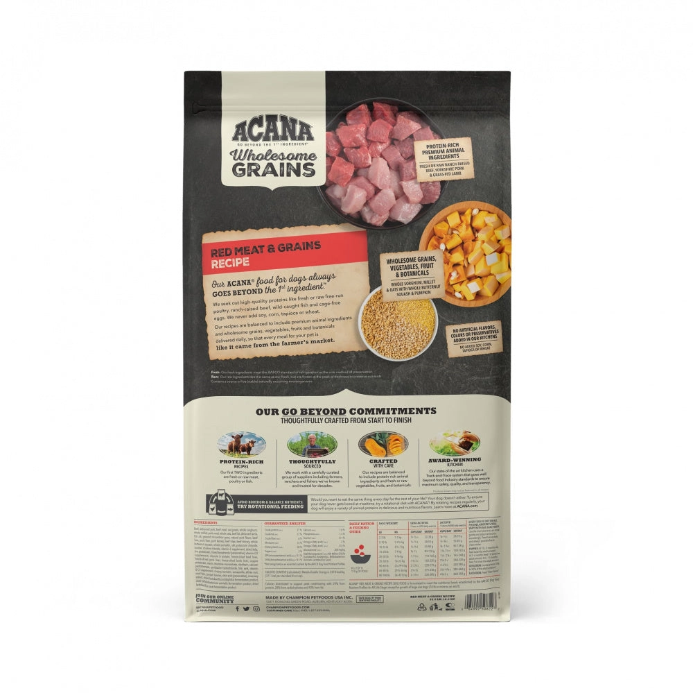 ACANA   Wholesome Grains Red Meat Recipe Dry Dog Food