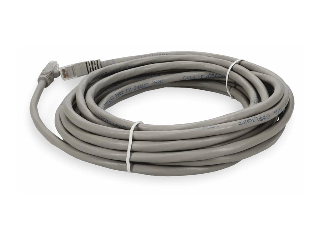 AddOn - Patch cable - RJ-45 (M) to RJ-45 (M) - 25 ft - UTP - CAT 6 - gray ADD-2-5FCAT6-GY