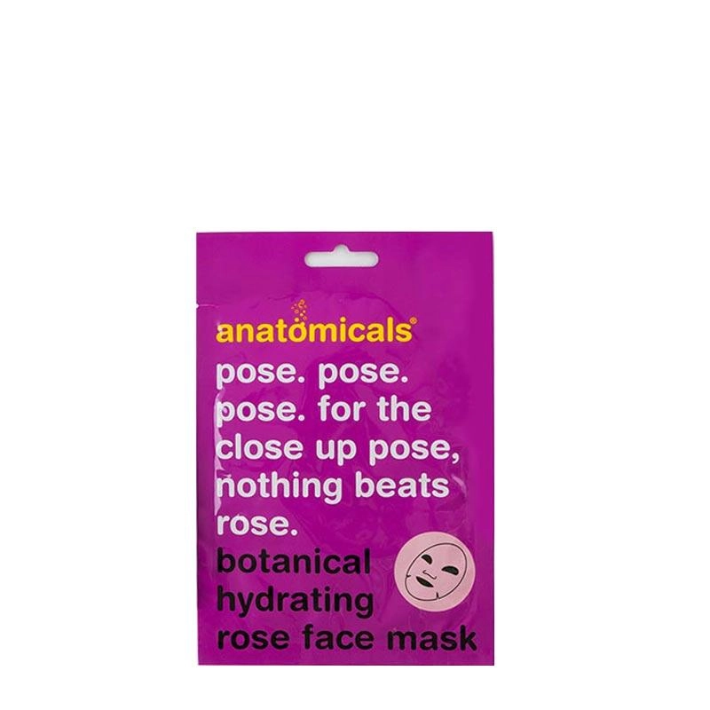 Anatomicals Pose. Pose. Pose. For The Close Up Pose. Nothing Beats Rose. Botanical Hydrating Rose Face Mask Discontinued
