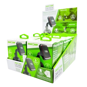 Car/Desk Magnetic Phone Mount - 6 Pieces Per Retail Ready Display 25233