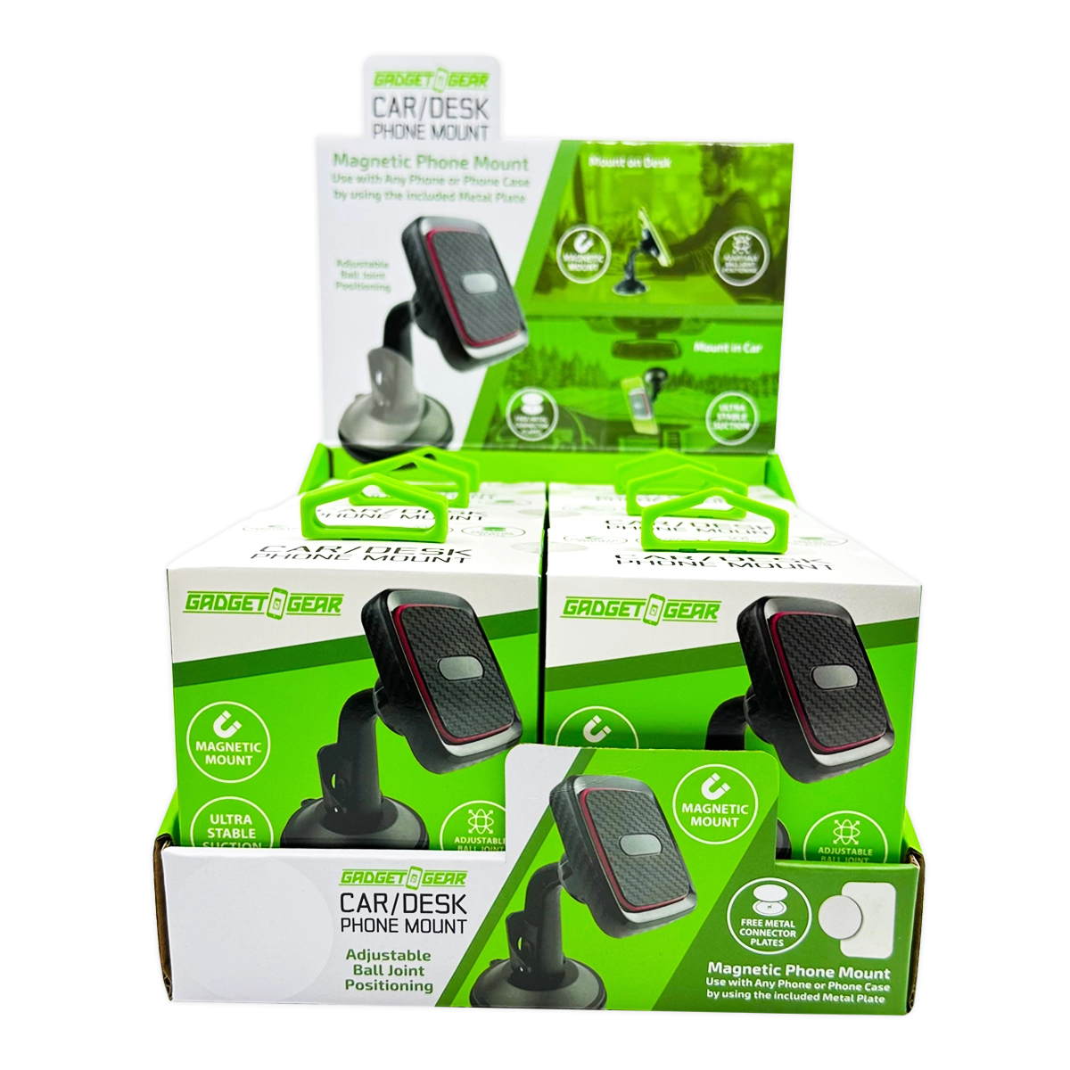 Car/Desk Magnetic Phone Mount - 6 Pieces Per Retail Ready Display 25233