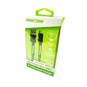 Charging Cable Indestructible USB to USB-C 4FT 2.4 Amp - 3 Pieces Per Pack 24613