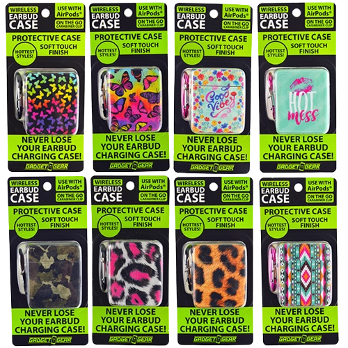 Earbud Case with Carabiner Clip - 9 Pieces Per Retail Ready Display 21785