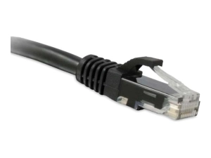 ENET - Patch cable - RJ-45 (M) to RJ-45 (M) - 8 ft - UTP - CAT 6a - molded, riser, snagless - black C6A-BK-8-ENC