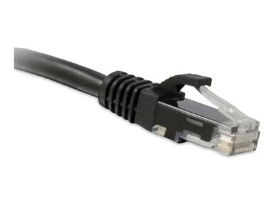 ENET - Patch cable - RJ-45 (M) to RJ-45 (M) - 8 ft - UTP - CAT 6a - molded, riser, snagless - black C6A-BK-8-ENC