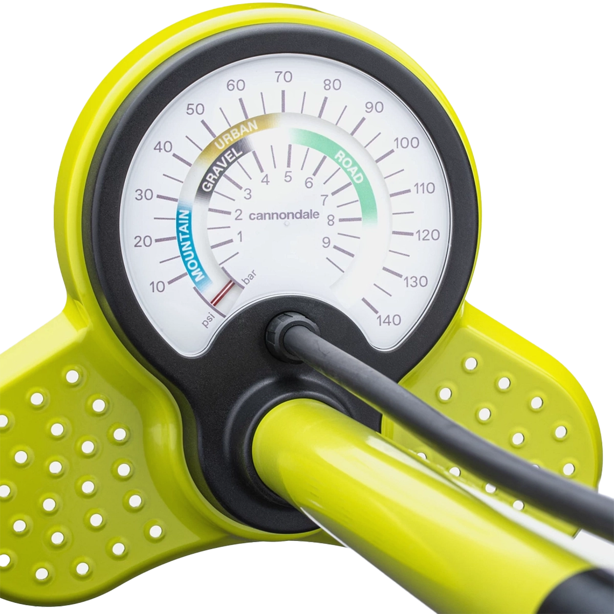 Essential Floor Pump - Highlighter
