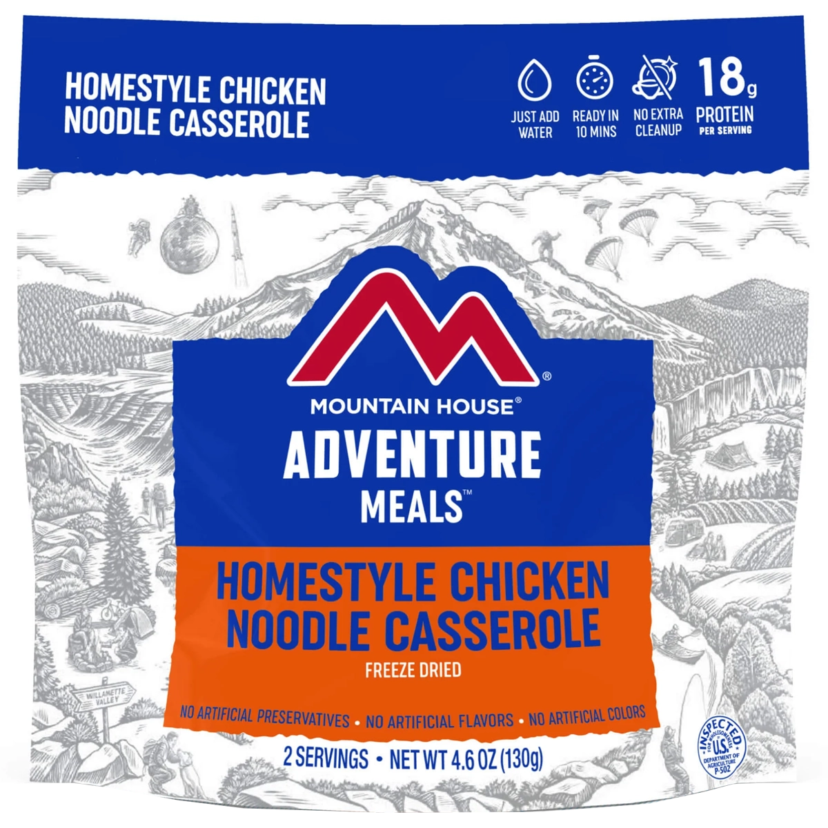 Homestyle Chicken Noodle Casserole (2 Servings)
