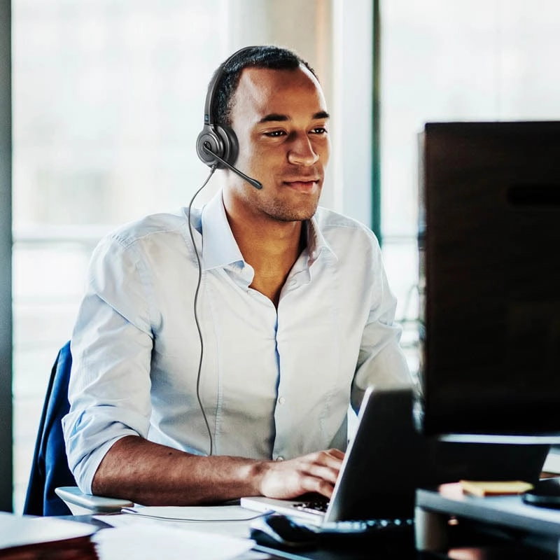 Leitner LH250XL Single-Ear USB Headset