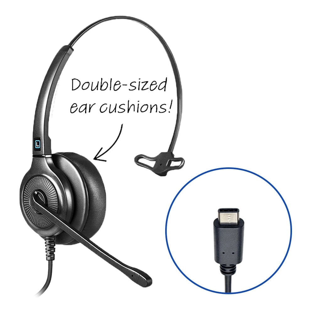 Leitner LH250XL Single-Ear USB Headset