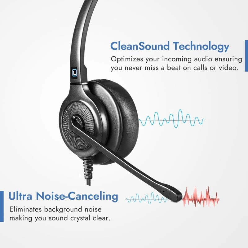 Leitner LH250XL Single-Ear USB Headset