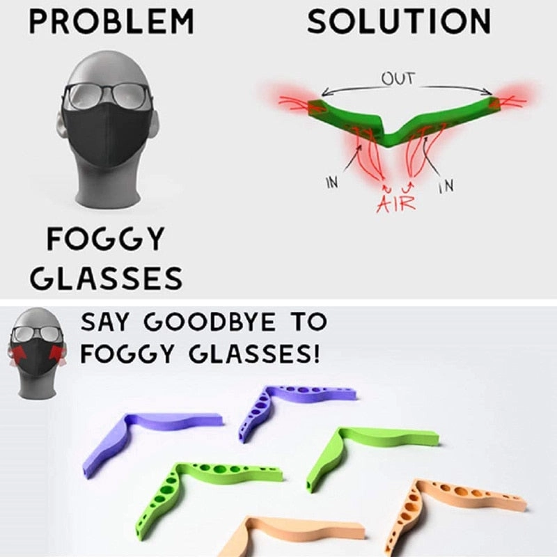 Mask Accessory For Prevent Eyeglasses From Fogging Mask Nose Bridge Holder