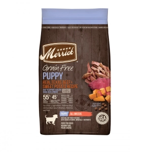 Merrick Grain Free Real Texas Beef & Sweet Potato Puppy Recipe Dry Dog Food