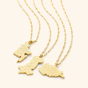"Home is Where the Heart is" Map Necklace | Women