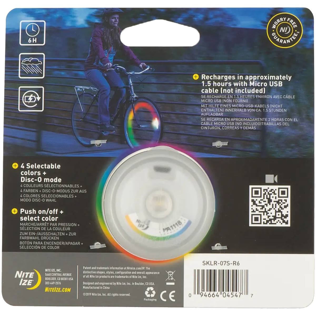 SpokeLit Rechargeable Disco-Select Wheel Light