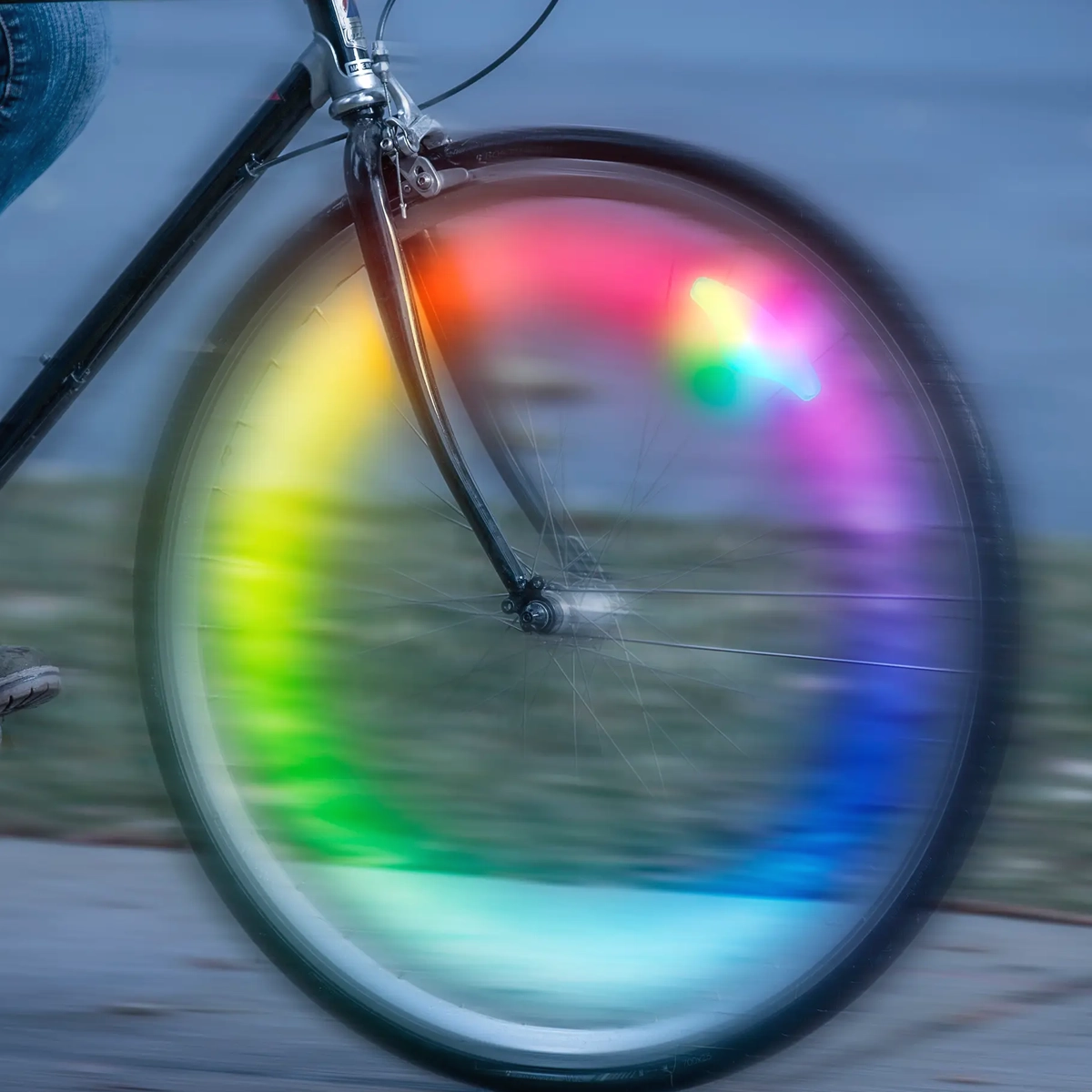 SpokeLit Rechargeable Disco-Select Wheel Light