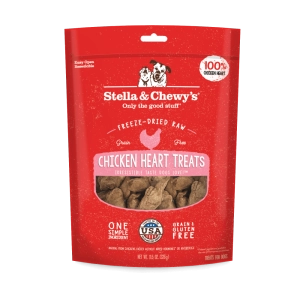 Stella & Chewy's Freeze Dried Raw Chicken Hearts Dog Treats