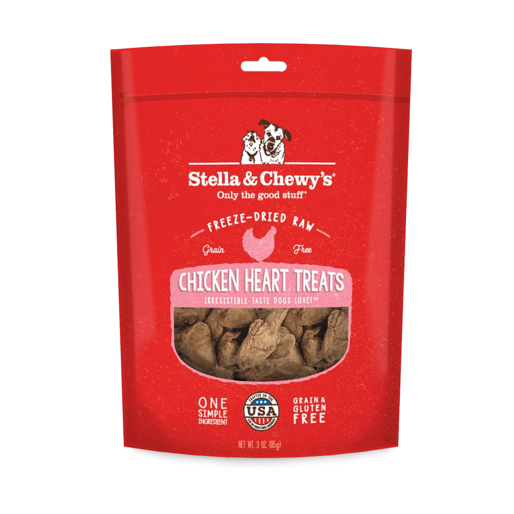 Stella & Chewy's Freeze Dried Raw Chicken Hearts Dog Treats