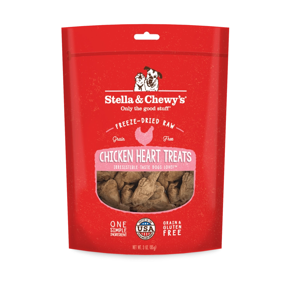 Stella & Chewy's Freeze Dried Raw Chicken Hearts Dog Treats