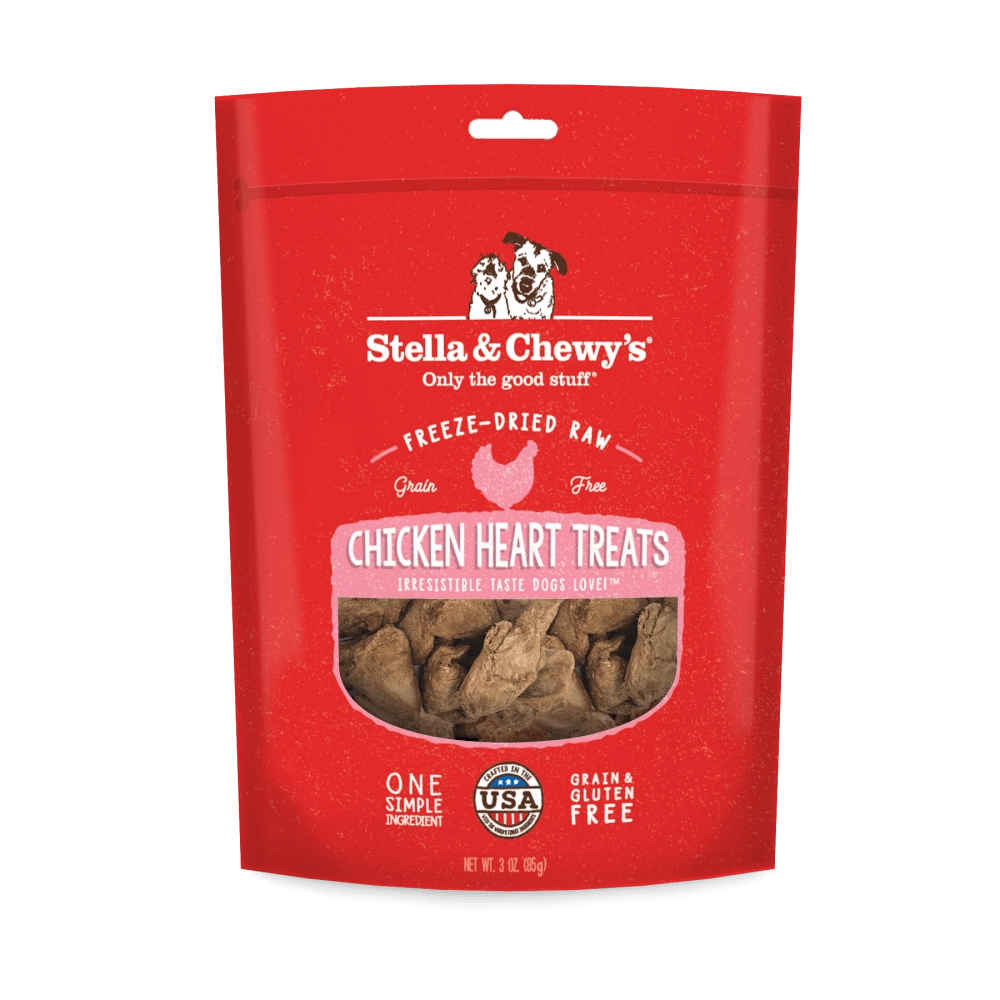 Stella & Chewy's Freeze Dried Raw Chicken Hearts Dog Treats