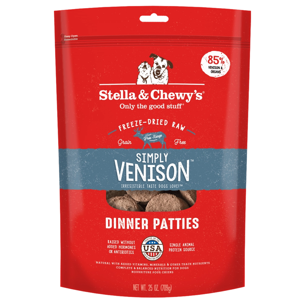 Stella & Chewy's Simply Venison Freeze-Dried Raw Patties Dog Food