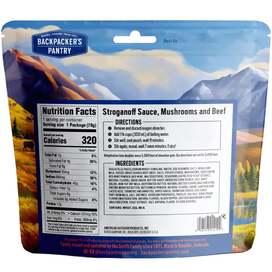 Stroganoff Sauce, Mushrooms & Beef