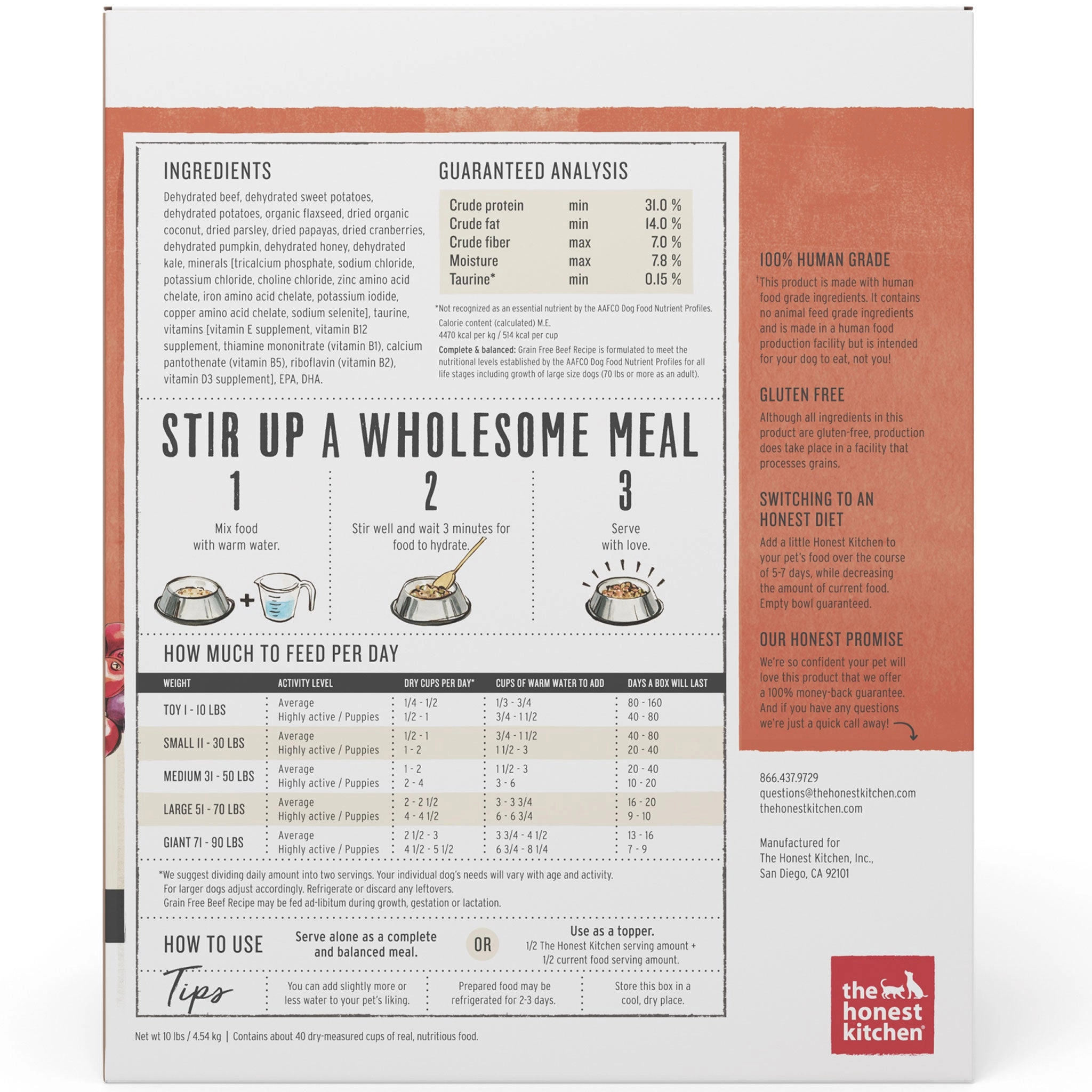 The Honest Kitchen Grain-Free Beef Dog Food