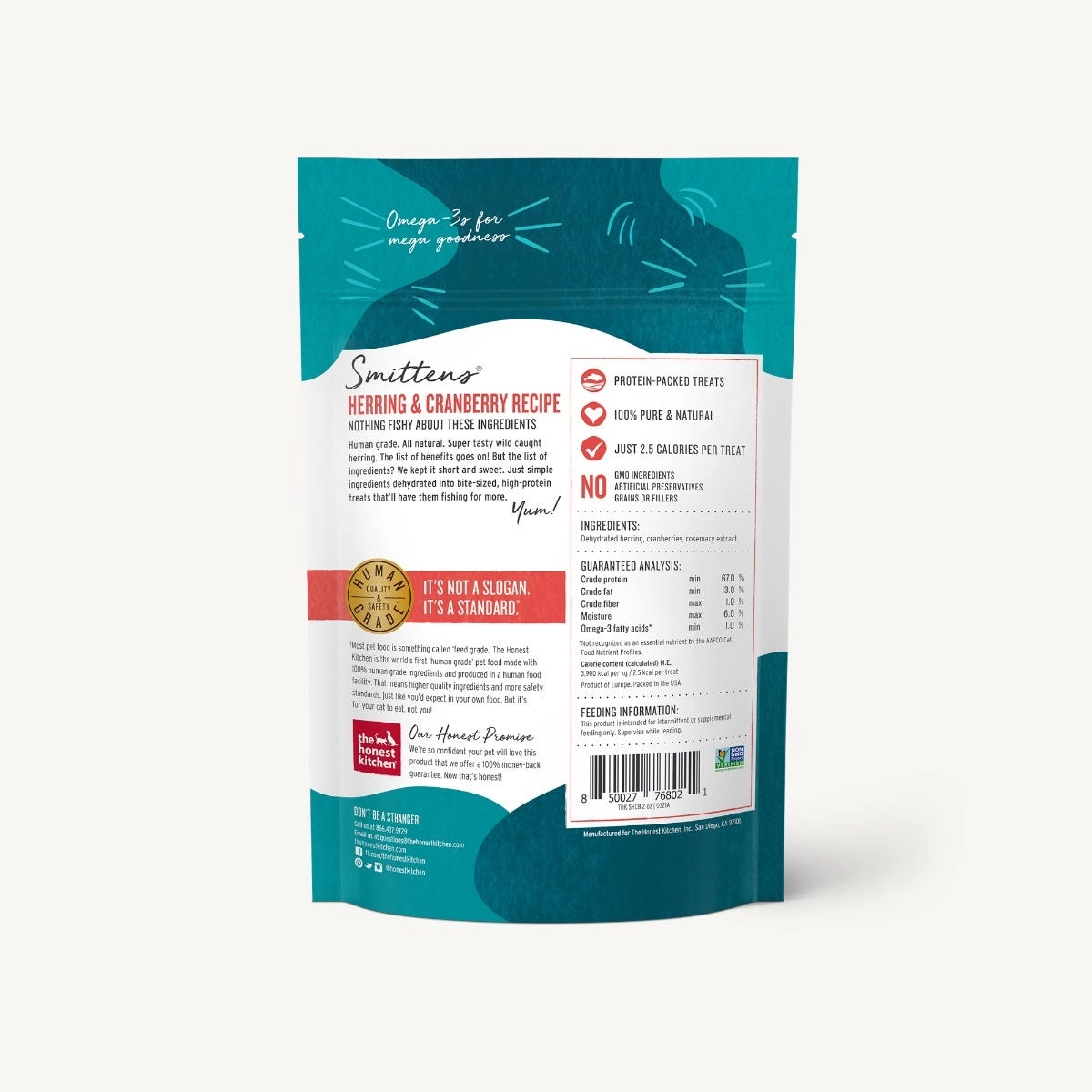 The Honest Kitchen Smittens Round Herring & Cranberry Treats