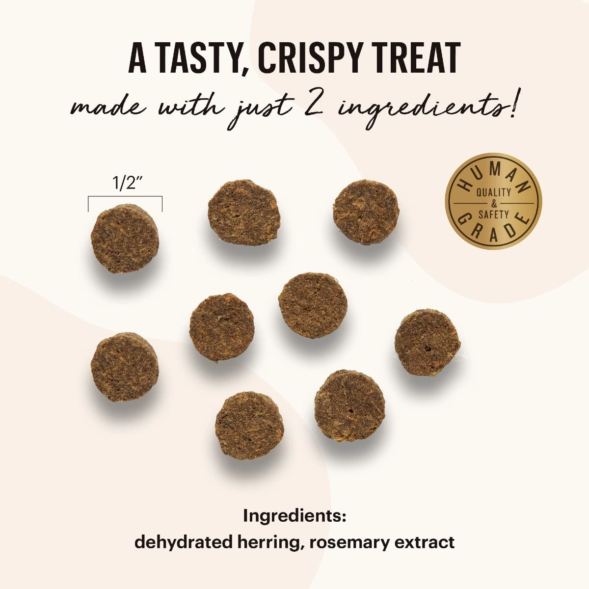 The Honest Kitchen Smittens Round Herring Treats for Cats