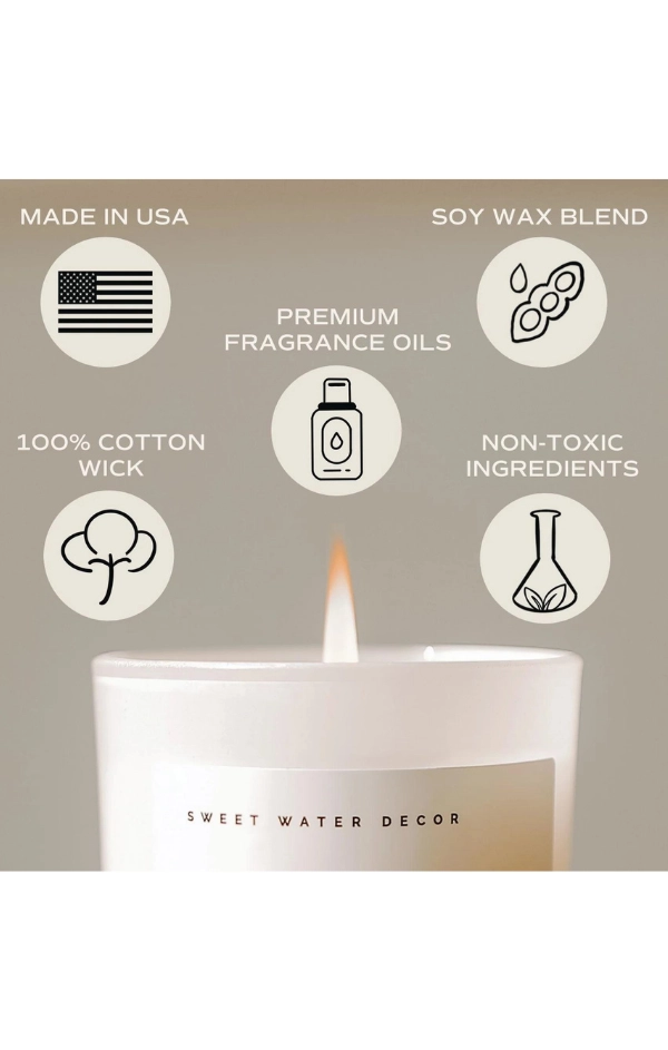 Wildflowers and Salt Candle