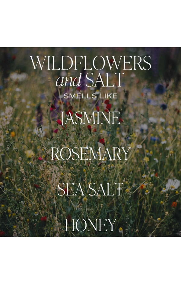 Wildflowers and Salt Candle